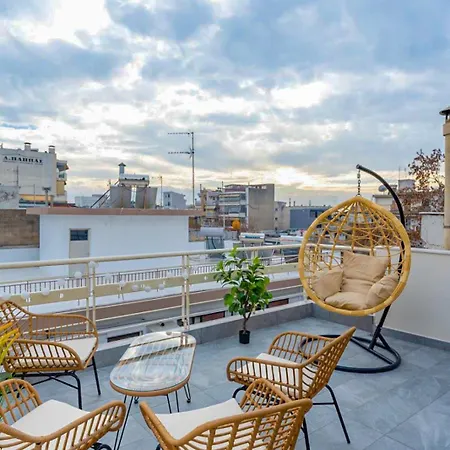 Pomegranate Luxury Penthouse Maisonette With Beautiful Terrace & Free Parking By Binobi ! *